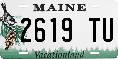 ME license plate 2619TU
