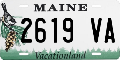 ME license plate 2619VA