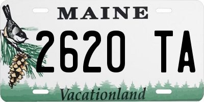 ME license plate 2620TA