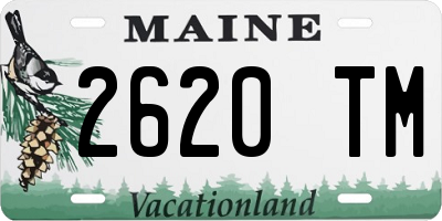 ME license plate 2620TM