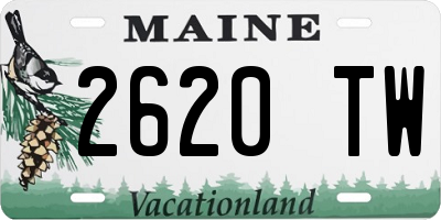 ME license plate 2620TW