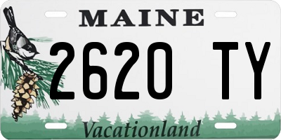 ME license plate 2620TY