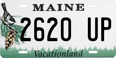 ME license plate 2620UP