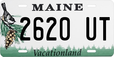 ME license plate 2620UT