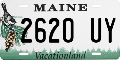 ME license plate 2620UY