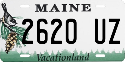 ME license plate 2620UZ