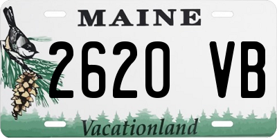 ME license plate 2620VB