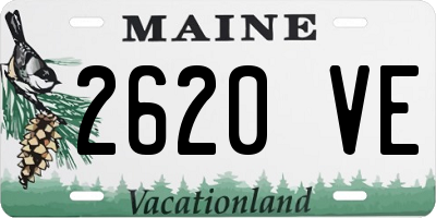 ME license plate 2620VE
