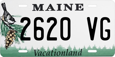 ME license plate 2620VG