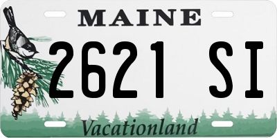 ME license plate 2621SI