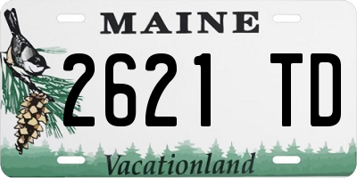 ME license plate 2621TD