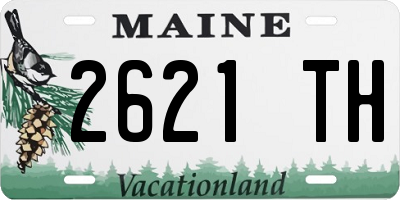 ME license plate 2621TH