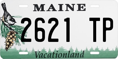 ME license plate 2621TP
