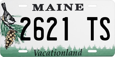 ME license plate 2621TS