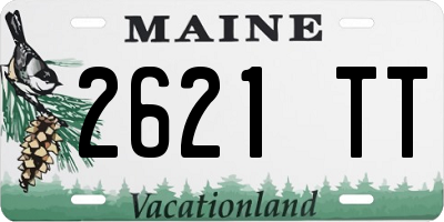 ME license plate 2621TT