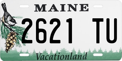 ME license plate 2621TU