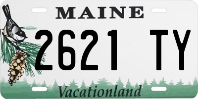 ME license plate 2621TY