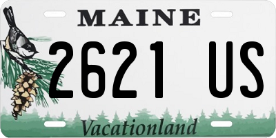 ME license plate 2621US