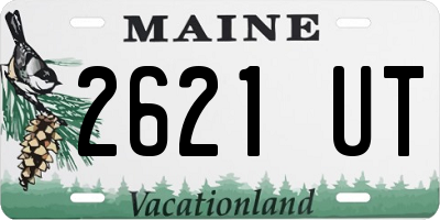 ME license plate 2621UT