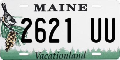 ME license plate 2621UU