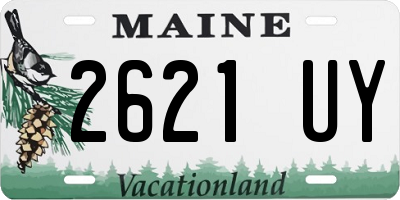ME license plate 2621UY