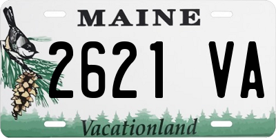 ME license plate 2621VA