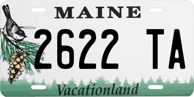 ME license plate 2622TA