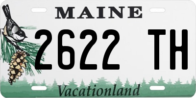 ME license plate 2622TH