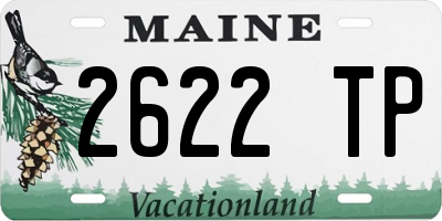 ME license plate 2622TP