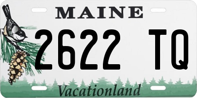 ME license plate 2622TQ