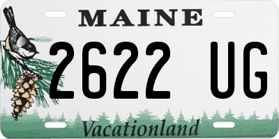 ME license plate 2622UG