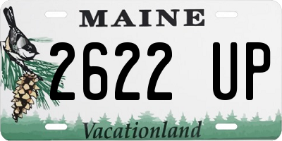 ME license plate 2622UP