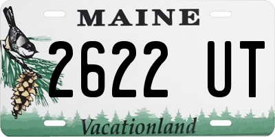 ME license plate 2622UT