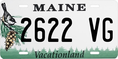 ME license plate 2622VG