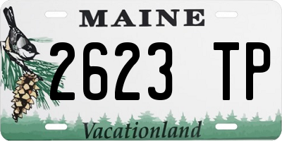 ME license plate 2623TP