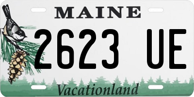 ME license plate 2623UE