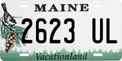 ME license plate 2623UL