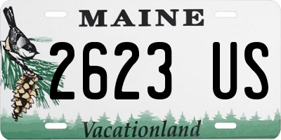 ME license plate 2623US