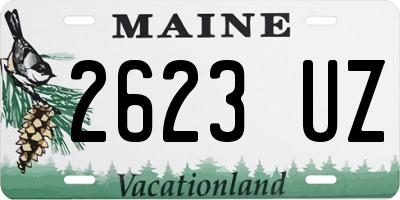 ME license plate 2623UZ