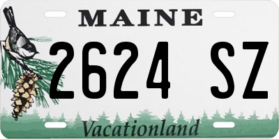 ME license plate 2624SZ