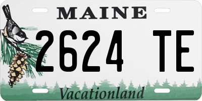 ME license plate 2624TE
