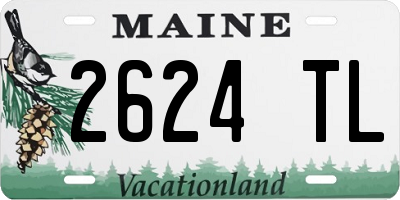 ME license plate 2624TL