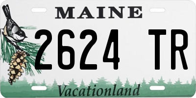 ME license plate 2624TR