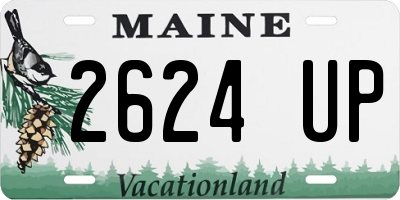 ME license plate 2624UP