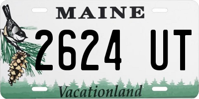 ME license plate 2624UT