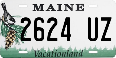 ME license plate 2624UZ