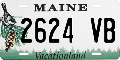 ME license plate 2624VB