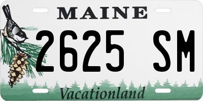 ME license plate 2625SM