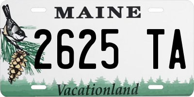 ME license plate 2625TA