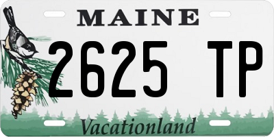 ME license plate 2625TP